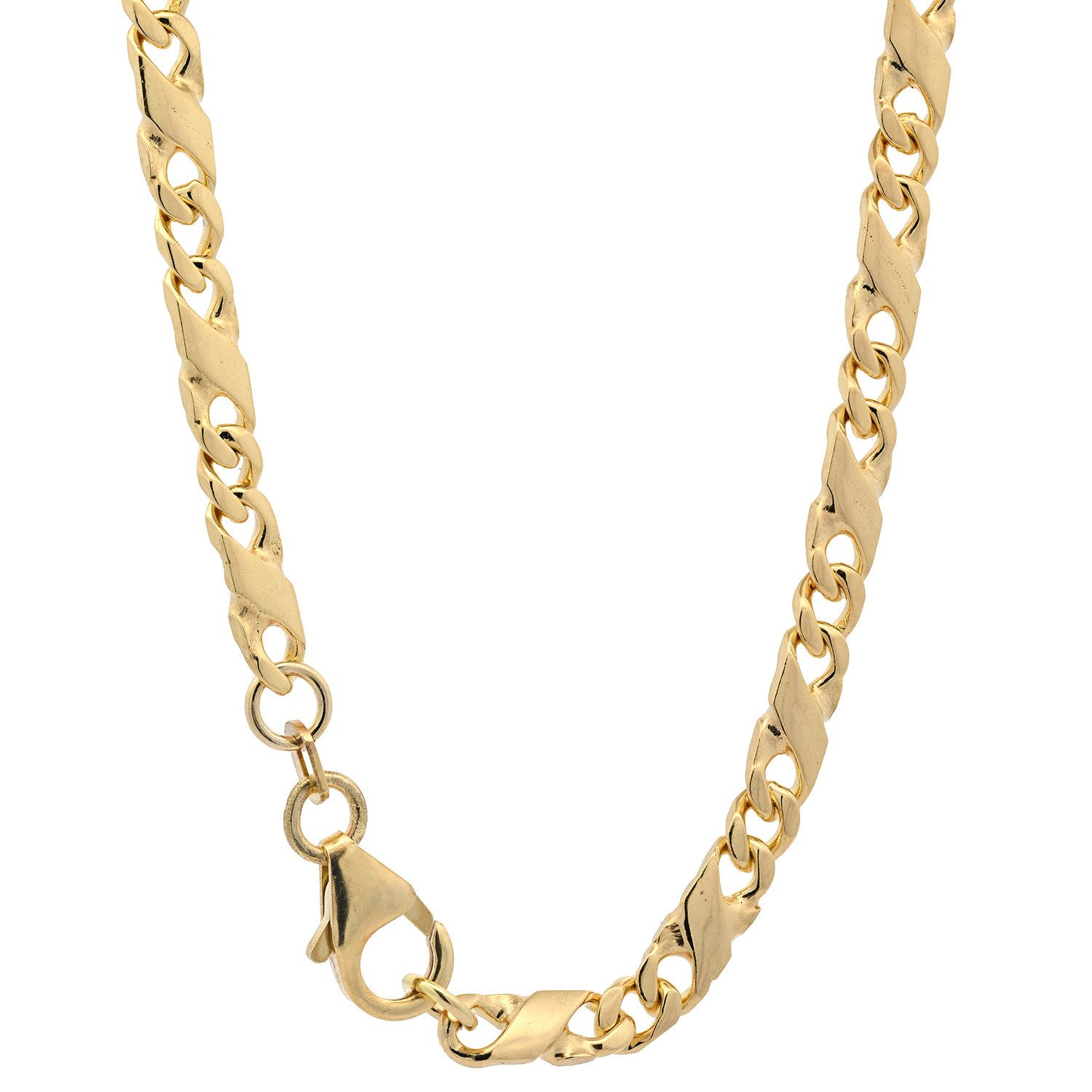 HOPLO Goldkette Goldkette Dollar Kette Armkette Breite 4,0 mm 19 cm 333 - 8 Karat Gold