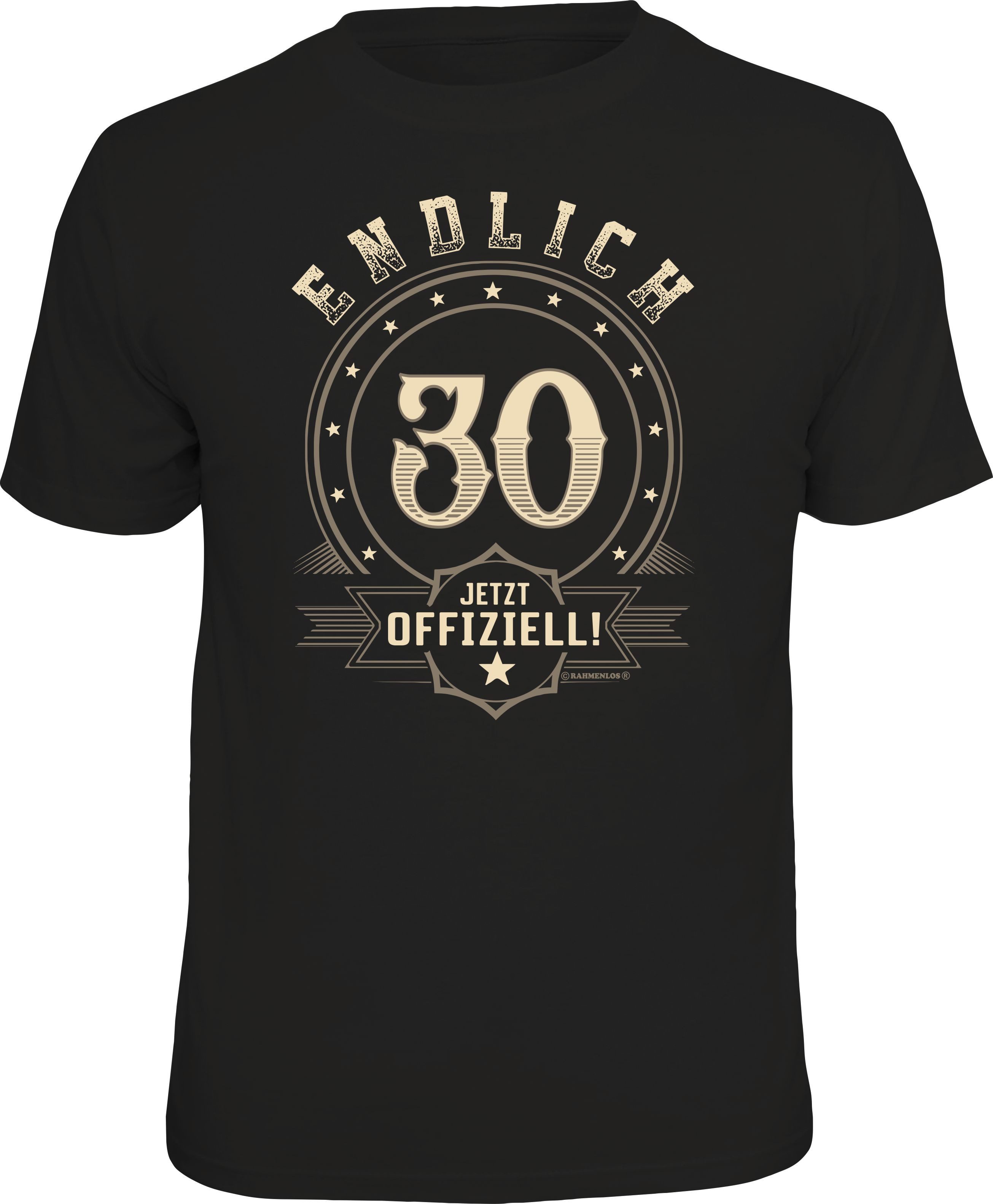 T-Shirt zum Geburtstag - endlich 30, jetzt offiziell