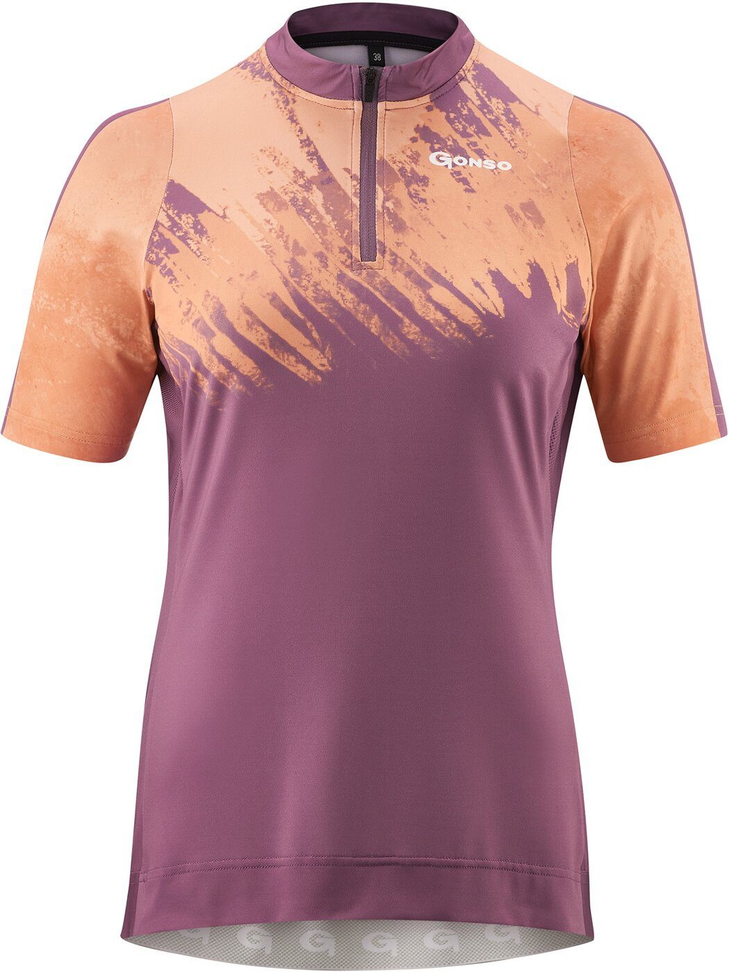 Gonso Radtrikot Lesima Da-Bikeshirt-1/2-HZ CONFETTI/ GEORGIA PEACH