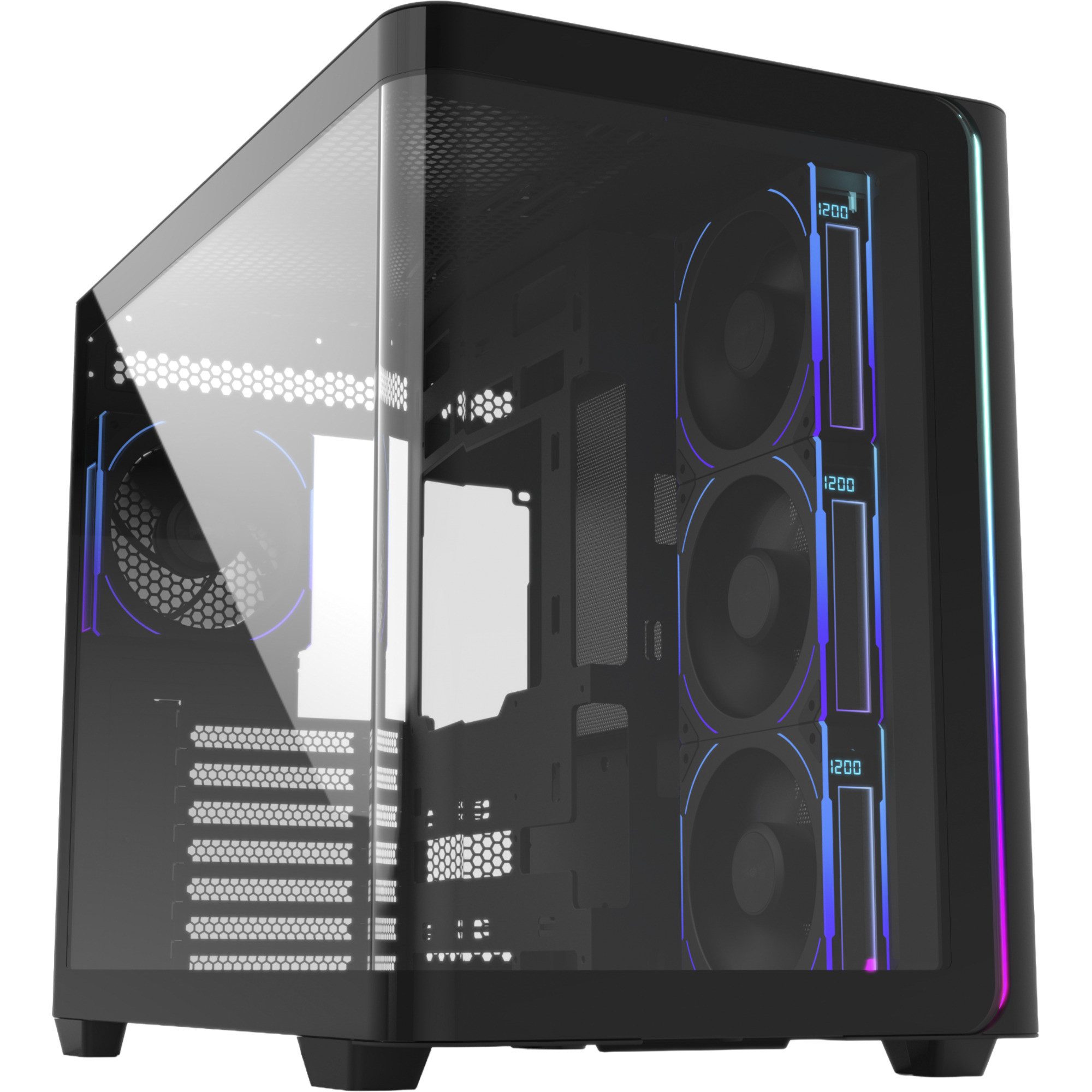 Fortron PC-Gehäuse FSP M580 Plus, Tower-Gehäuse, (Tempered Glass)