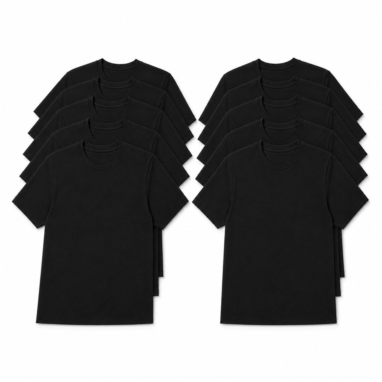 Sitztgut T-Shirt Classic Crew Neck T-Shirt (10-tlg)