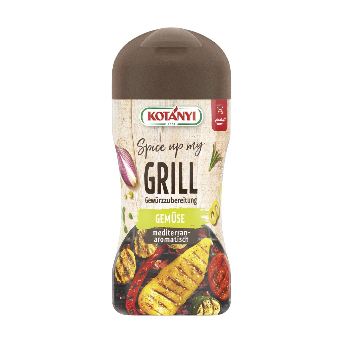 KOTANYI Gewürz, Kotanyi Spice up my Grill Gemüse mediterran aromatisch Streudose 110g