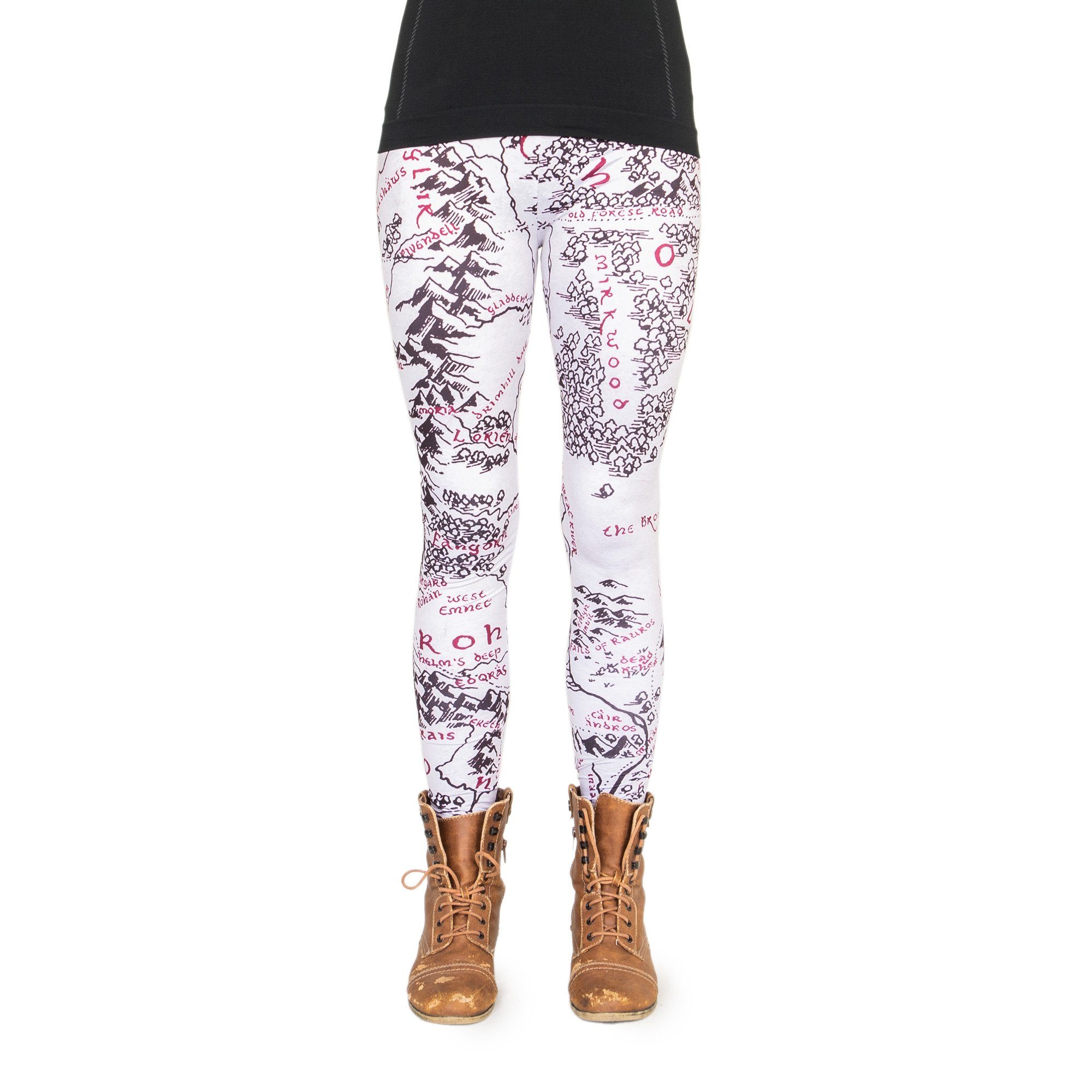 cosey Leggings Bunte Leggings mit auffälligem Motivdruck, 2 Größen (XS–S & günstig online kaufen