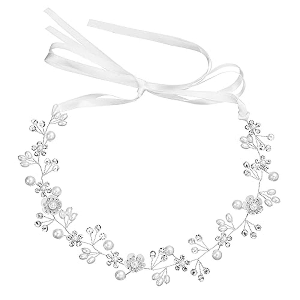 Hochzeit Perle Kristall Vergoldet Stirnband Diadem T1223 
