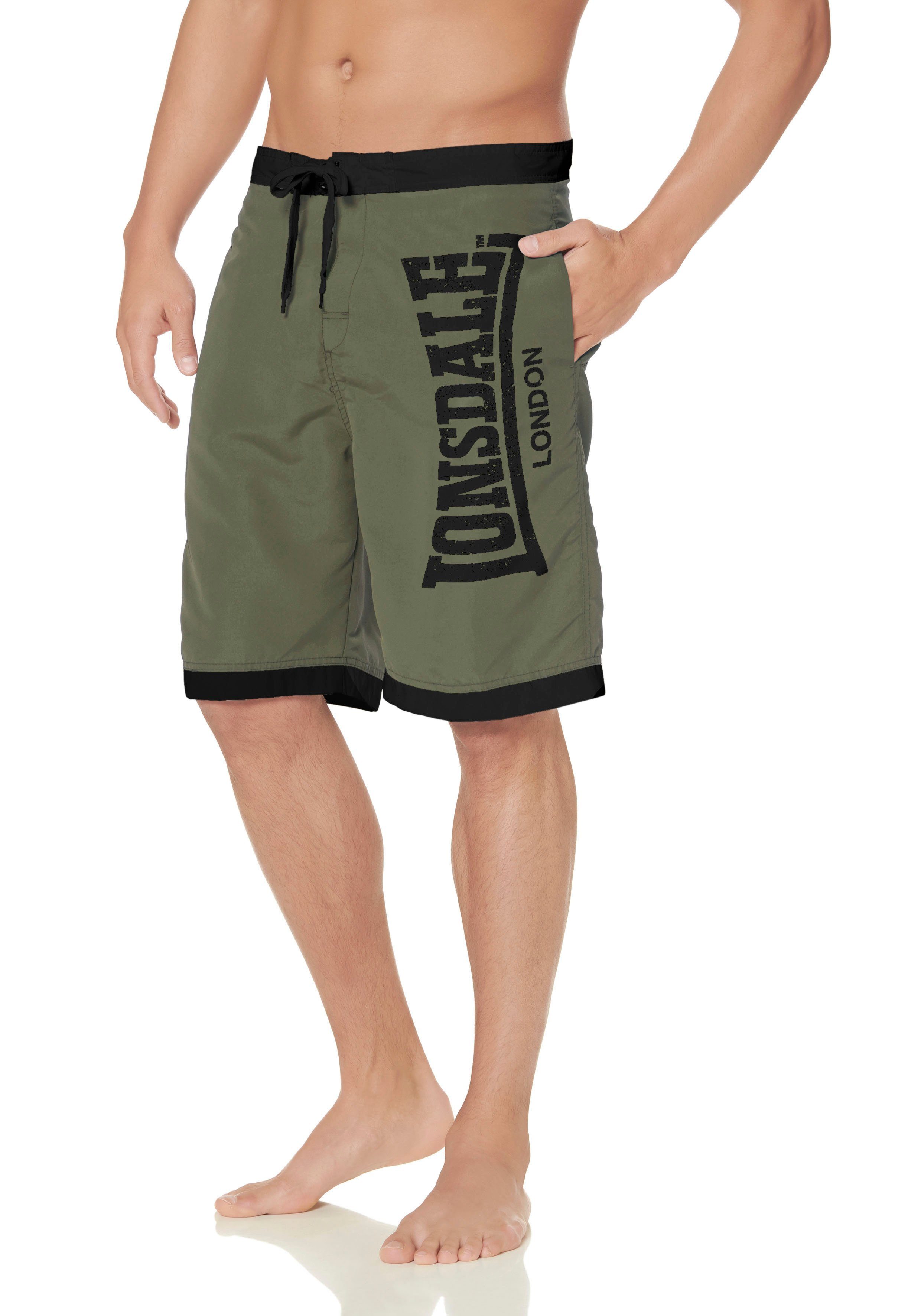 Lonsdale Boardshorts Beach Short CLENNELL khaki