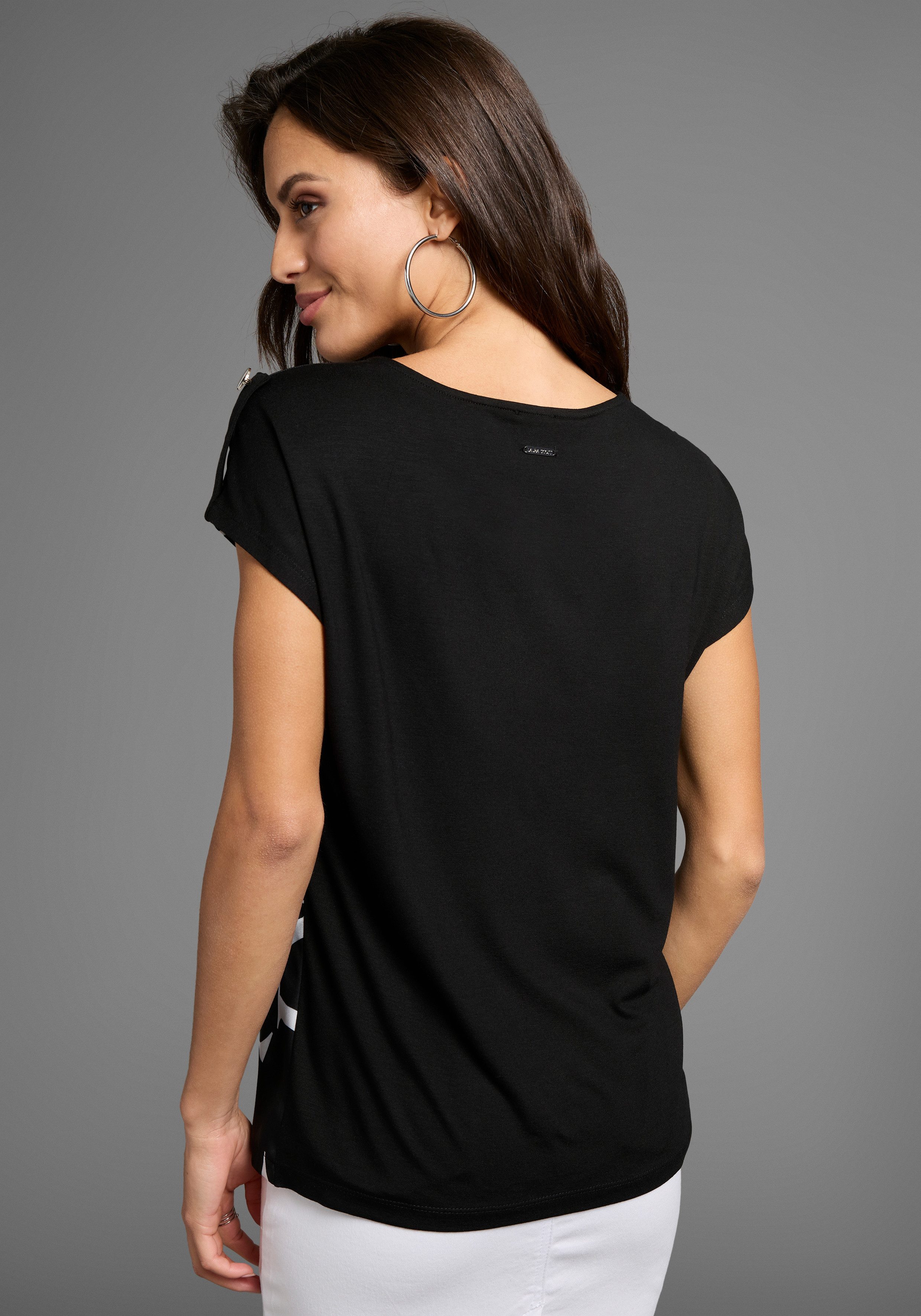Laura Scott Shirtbluse mit Buchstaben-Druck auf günstig online kaufen