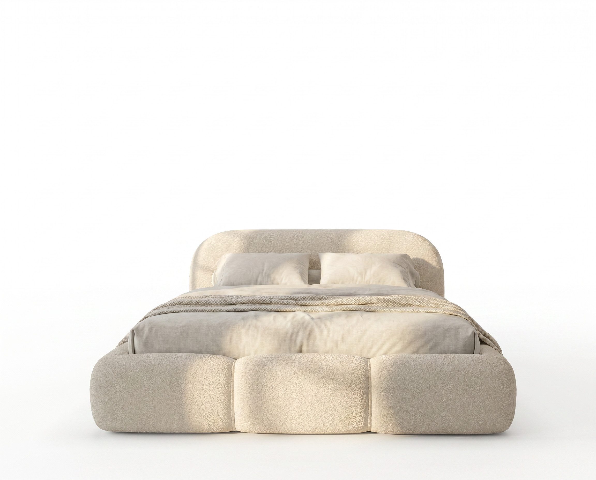 yourhouse24 Polsterbett Designer OHIO SLIM mit Stauraum, Cloud Bed im Chunky-Look, Voluminöses Chunky-Design mit weichen Kanten – Bild 5 von 5
