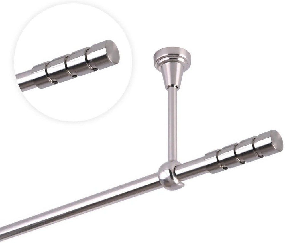 MDEKOR Gardinenstange Vorhangstange 16mm, 1-läufig, Deckenmontage, 120 cm E günstig online kaufen