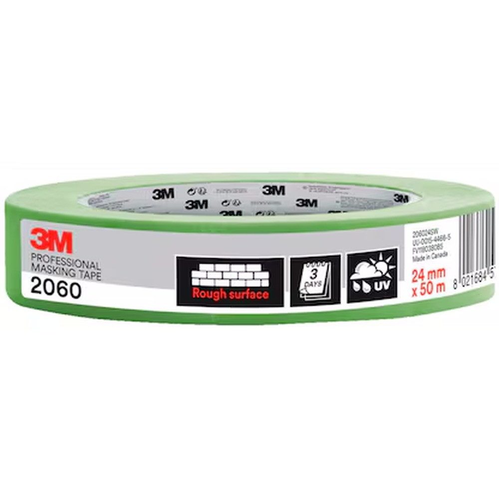 3M Kreppband 3M 2060 Malerband grün