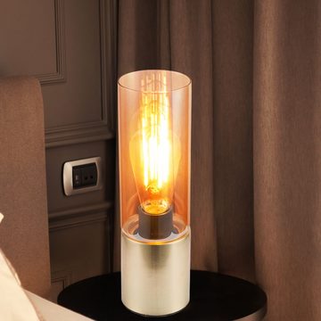 etc-shop LED Tischleuchte, Leuchtmittel nicht inklusive, Tischleuchten Wohnzimmer Nachttischlampe Leselampe Touchschalter