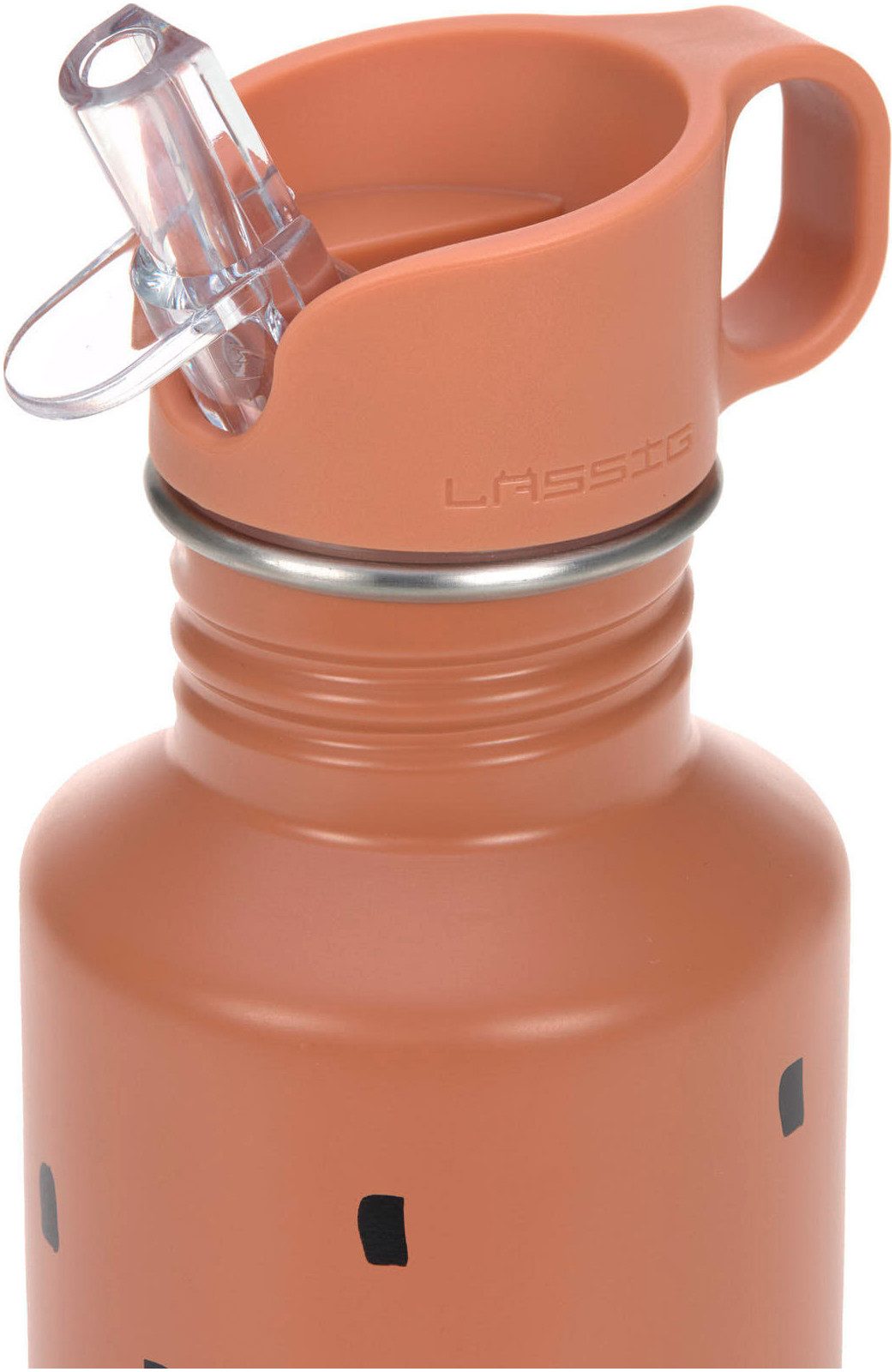 LÄSSIG Trinkflasche Happy Prints, Caramel