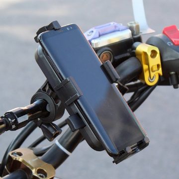 cofi1453 cofi1453® 360 Grad Verstellbarer Halterung Fahrrad Handyhalterung für Lenkergriff Motorrad Halter Fahrrad Smartphone für Handys von 4,6 '' bis 6,5" Smartphone-Halterung