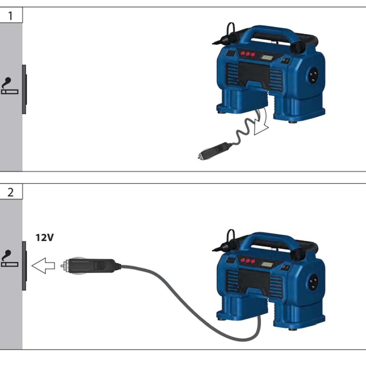 Güde Kompressor Akku Kompressor K 18-0 (18V oder Zigarettenanzünder)