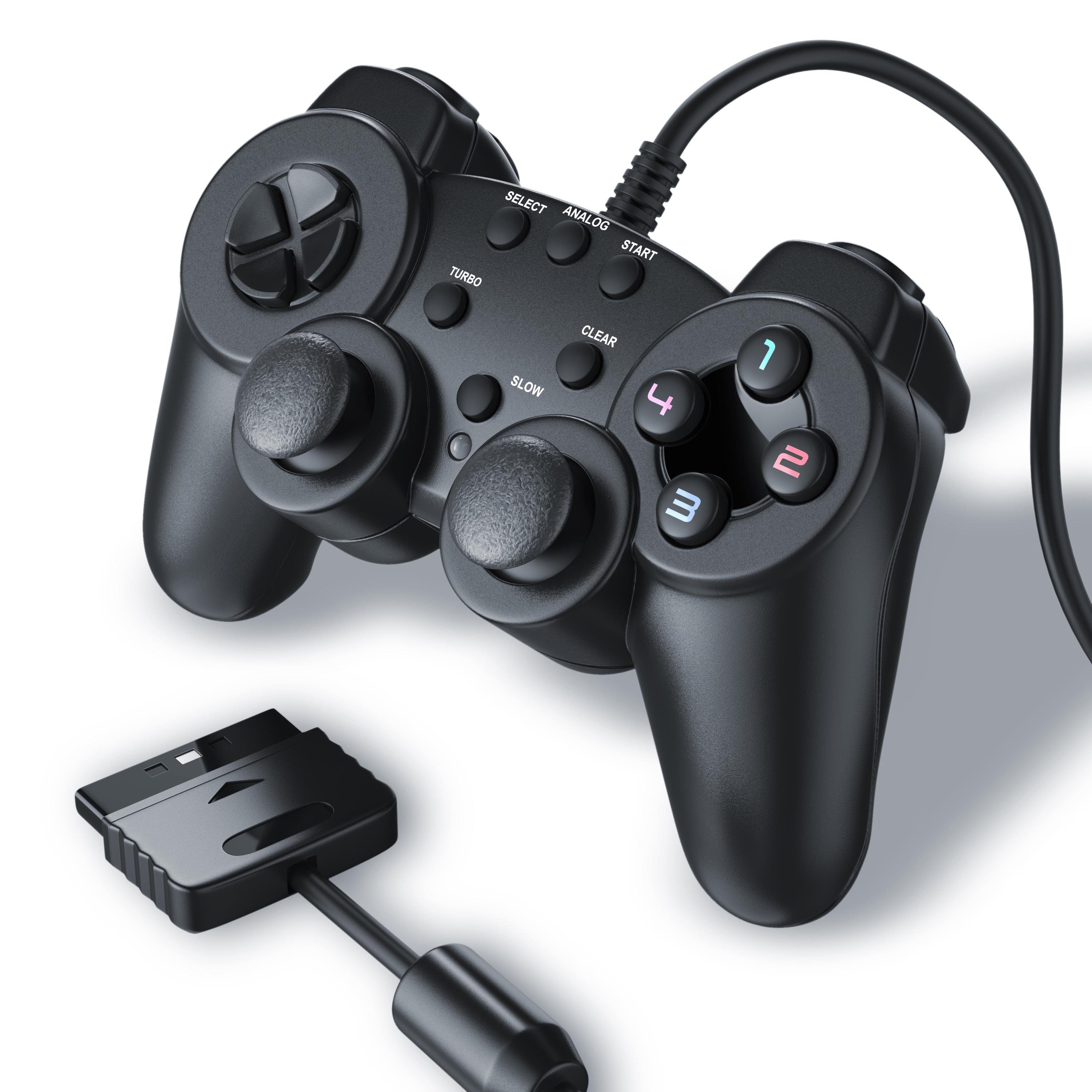 CSL PlayStation-Controller (1 St., Gamepad für Playstation 2 mit Dual  Vibration (Rumble Effekt) höchste Präzision und Komfort) online kaufen |  OTTO