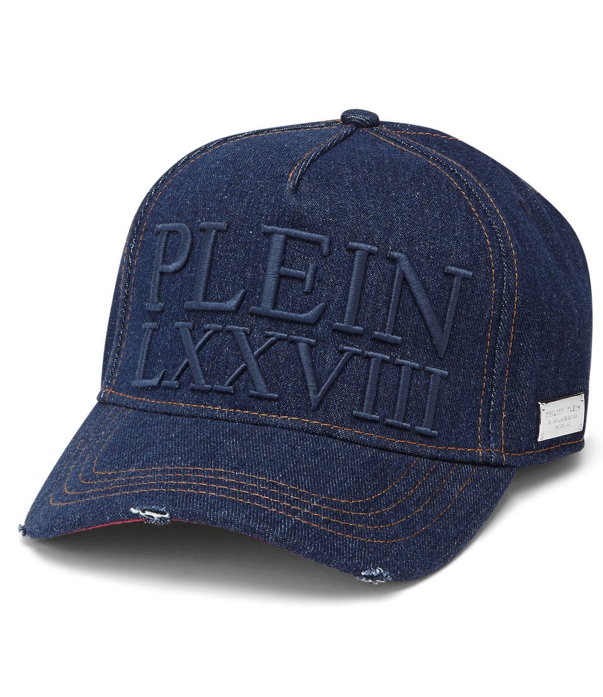 PHILIPP PLEIN Baseball Cap Iconic Kappe Unisex Limited metal Logo an der Seite