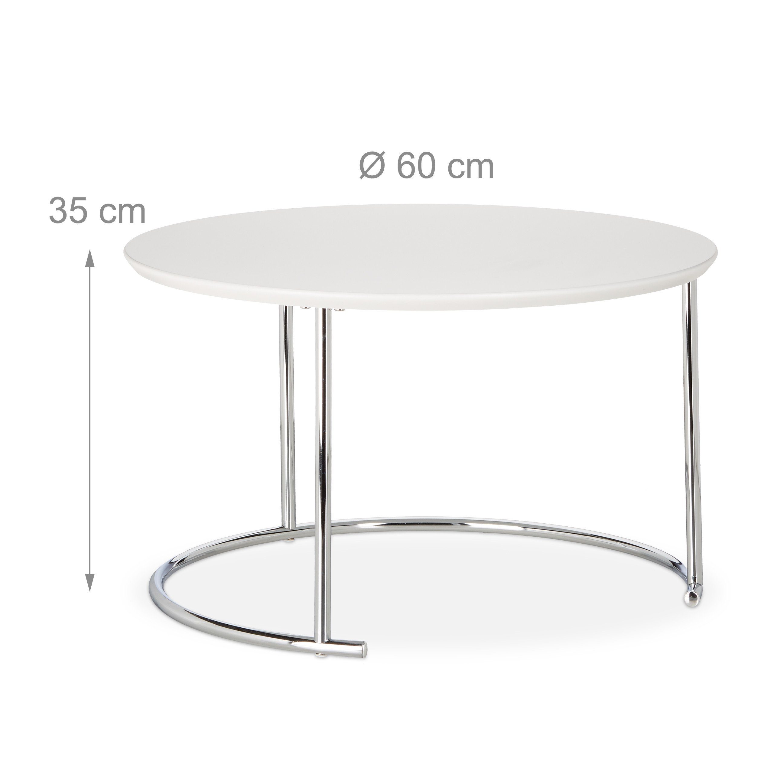 relaxdays Beistelltisch 2er Set Satztisch günstig online kaufen