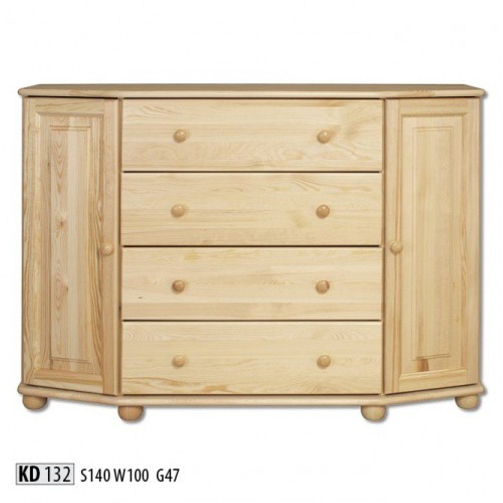 preisbewertung JVmoebel Sideboard, Massive Sideboard Kommoden Schränke Möbel Echtholz Schrank Kommode