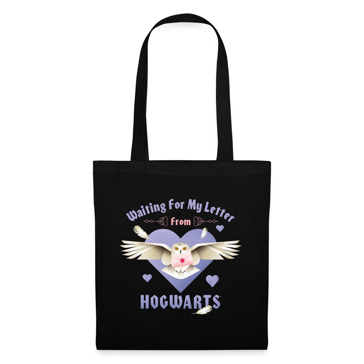 Spreadshirt Henkeltasche Harry Potter Hedwig Spruch Brief Aus Hogwarts Stoffbeutel (1-tlg)