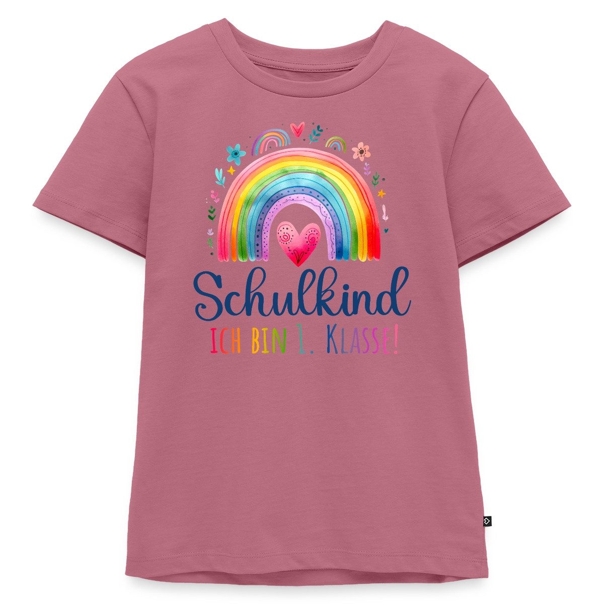 Spreadshirt T-Shirt Schulkind 2026 Einschulung Regenbogen Kinder Premium T-Shirt (1-tlg)