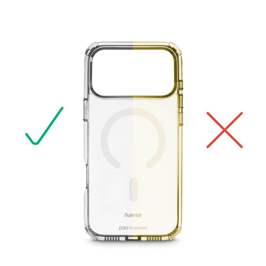 Hama Smartphone-Hülle Handyhülle für iPhone 17 Pro Max/18 Pro Max (für MagSafe, stoßfest), D3O-Technologie, Fallschutz bis 3,5 m, Kratzschutz, magnetisch