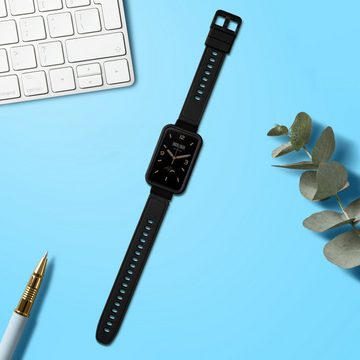 kwmobile Uhrenarmband Sportarmband für Xiaomi Mi Band 7 Pro, Armband TPU Silikon Fitnesstracker