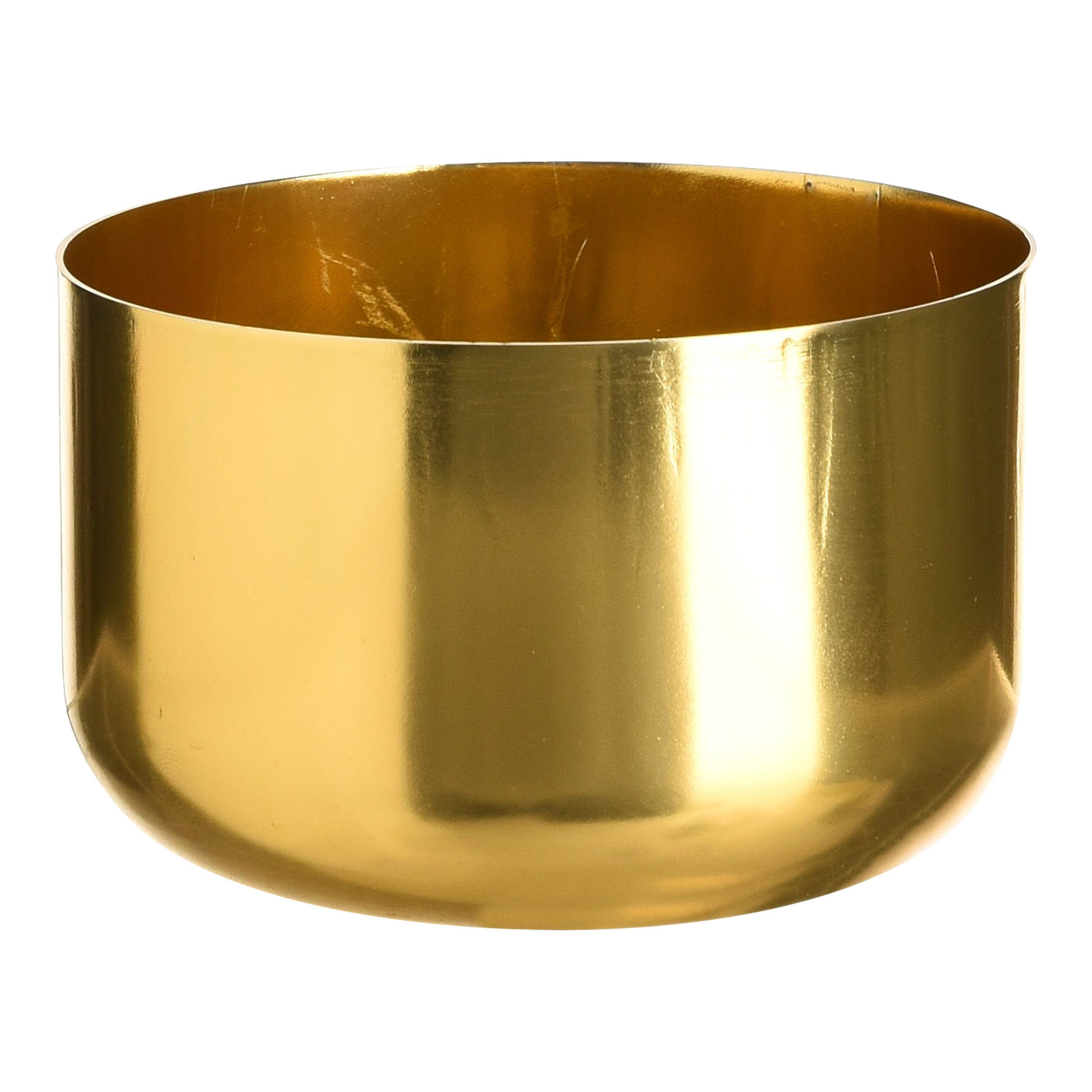 Depot Kerzentablett Kerzenteller Mix Aluminium, (Packung, Zentimeter, Kerzenteller), 1 Gold aus Ø Match & H 5 8 Zentimeter