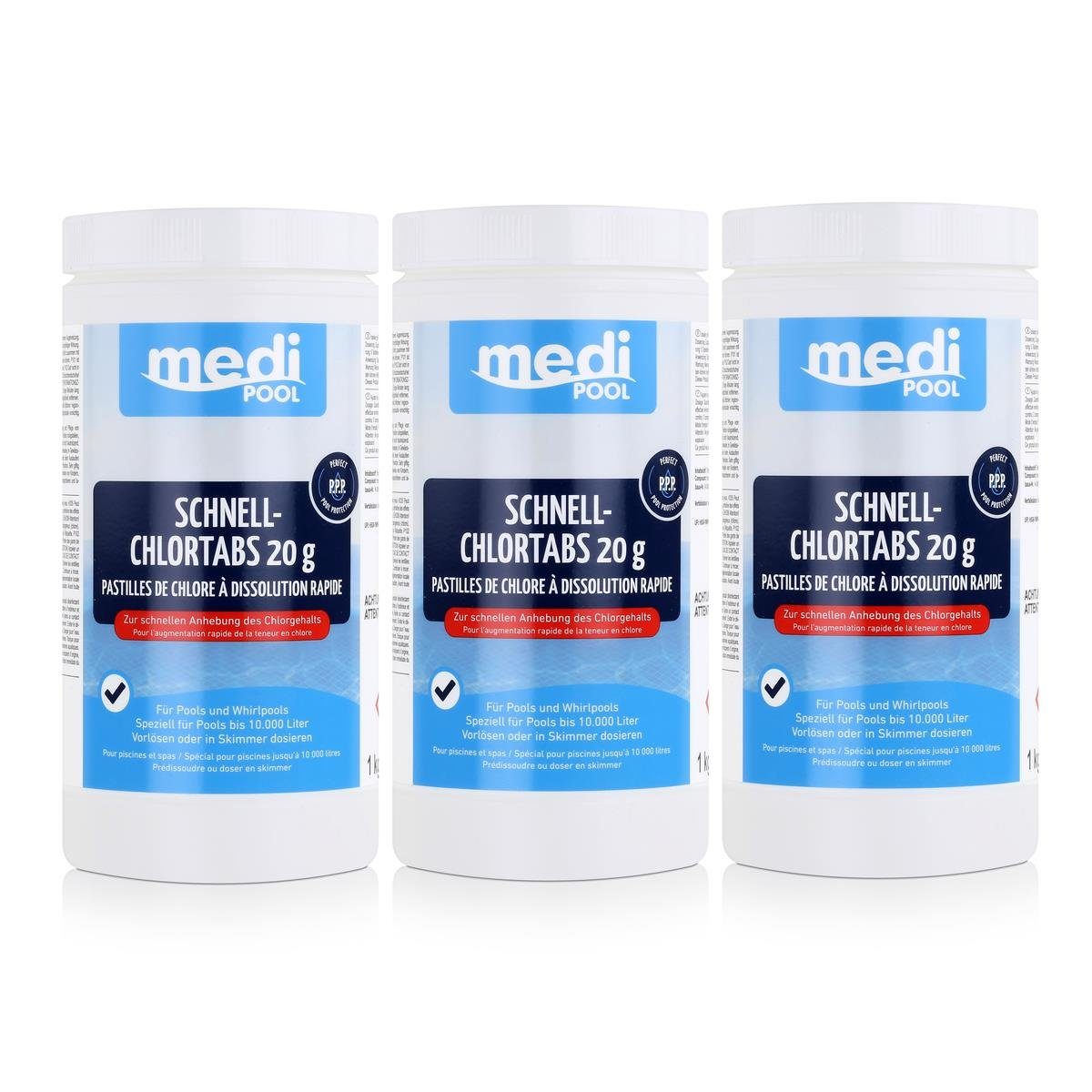 mediPOOL Poolpflege mediPOOL Schnell-Chlortabs 1kg - günstig online kaufen