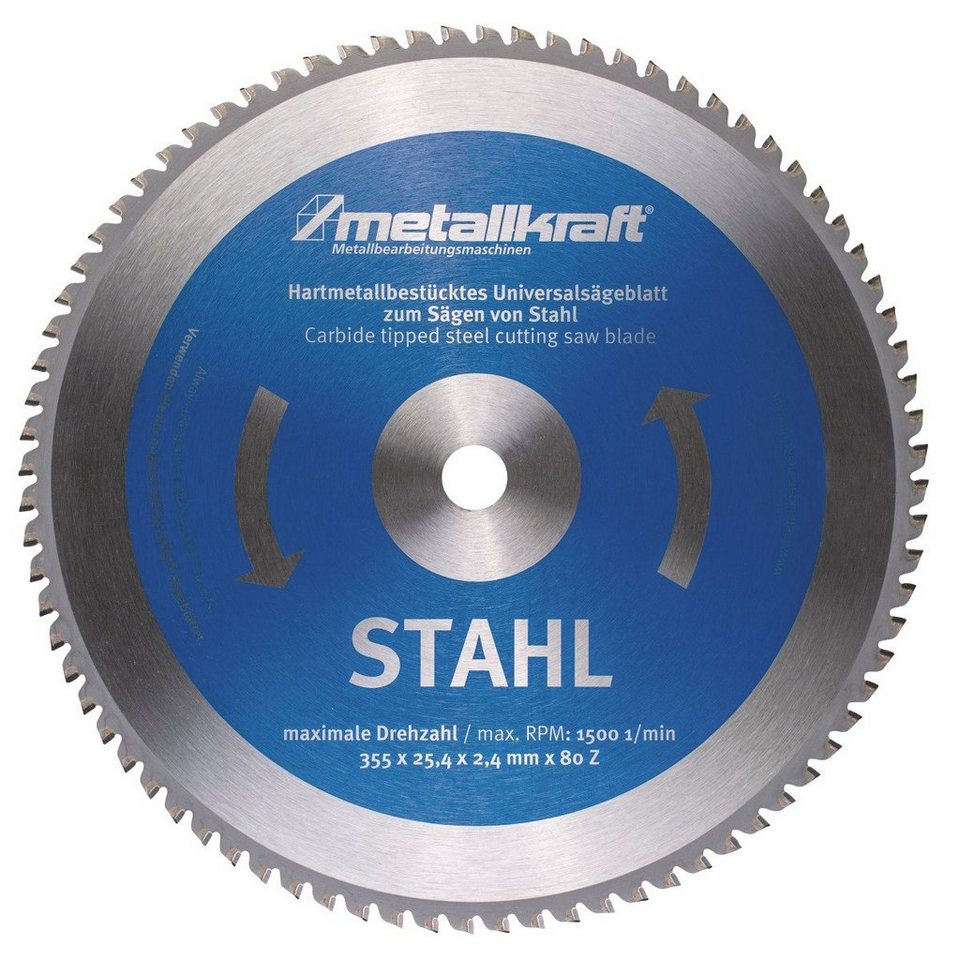 Metallkraft Sägeblatt Metallkraft Sägeblatt - Metall-Trockenschneider MTS  356 (355mm, Metallkraft