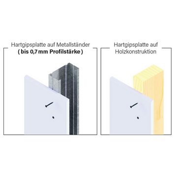 adunox Schnellbauschraube Hartgipsplattenschrauben Feingewinde phosphatiert PH2, (1000 St)