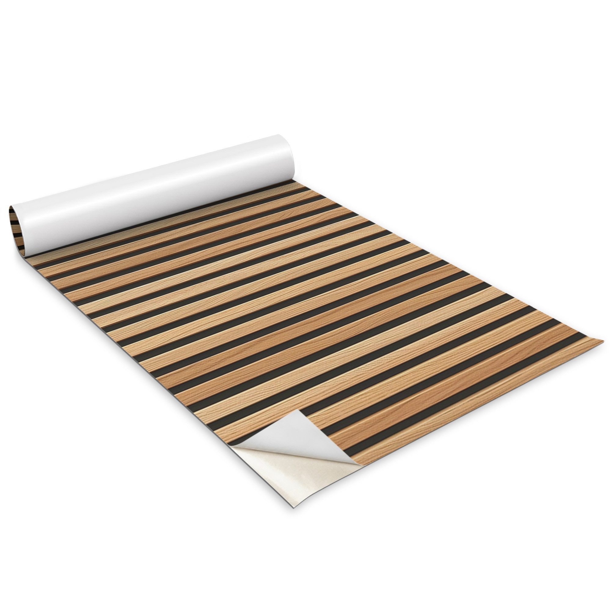 Tulup Möbelfolie Laminatfolie Holzlamellen 100x50cm Designfolie günstig online kaufen