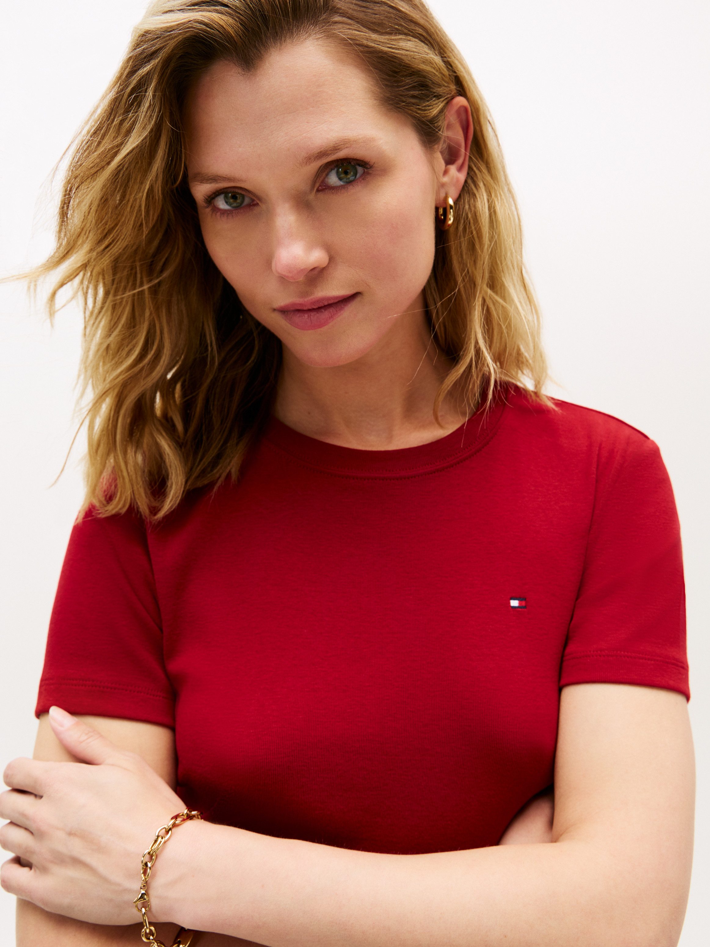 Tommy Hilfiger T-Shirt SLIM CODY C-NK SS Baumwolle, slim fit günstig online kaufen