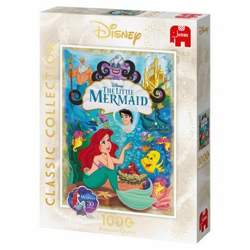 Jumbo Spiele Puzzle Disney Classic Collection Die kleine Meerjungfrau, 1000 Puzzleteile