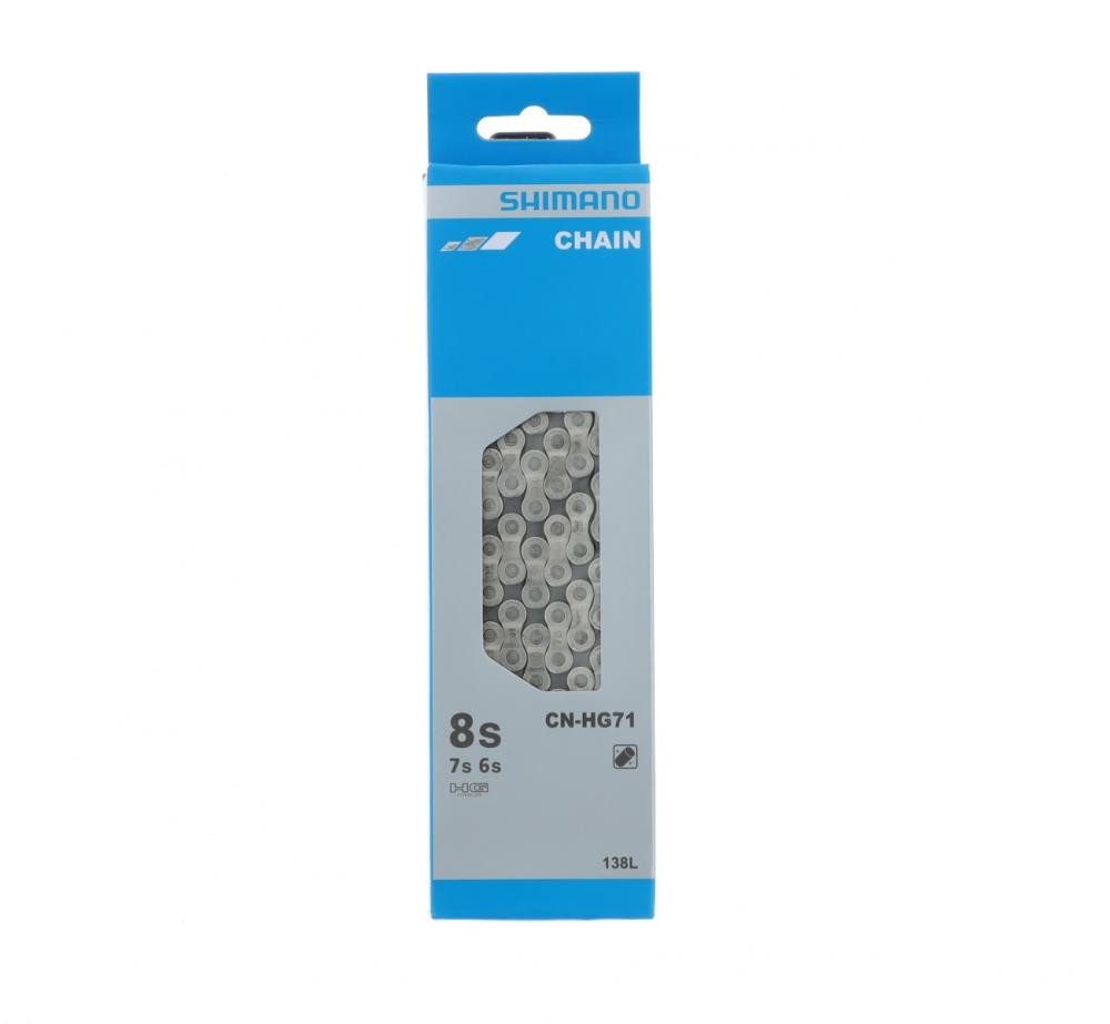 Fahrradkette SHIMANO Kette CN-HG71 6-/7-/8-fach Kette - 138 Glieder für Schaltsyste
