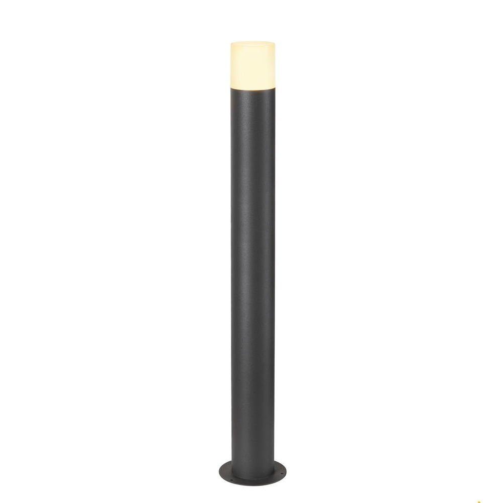 SLV Sockelleuchte Wegeleuchte Grafit in Schwarz E27 IP44 900mm, keine Angabe, Leuchtmittel enthalten: Nein, warmweiss, Pollerleuchte, Wegeleuchte, Wegleuchte