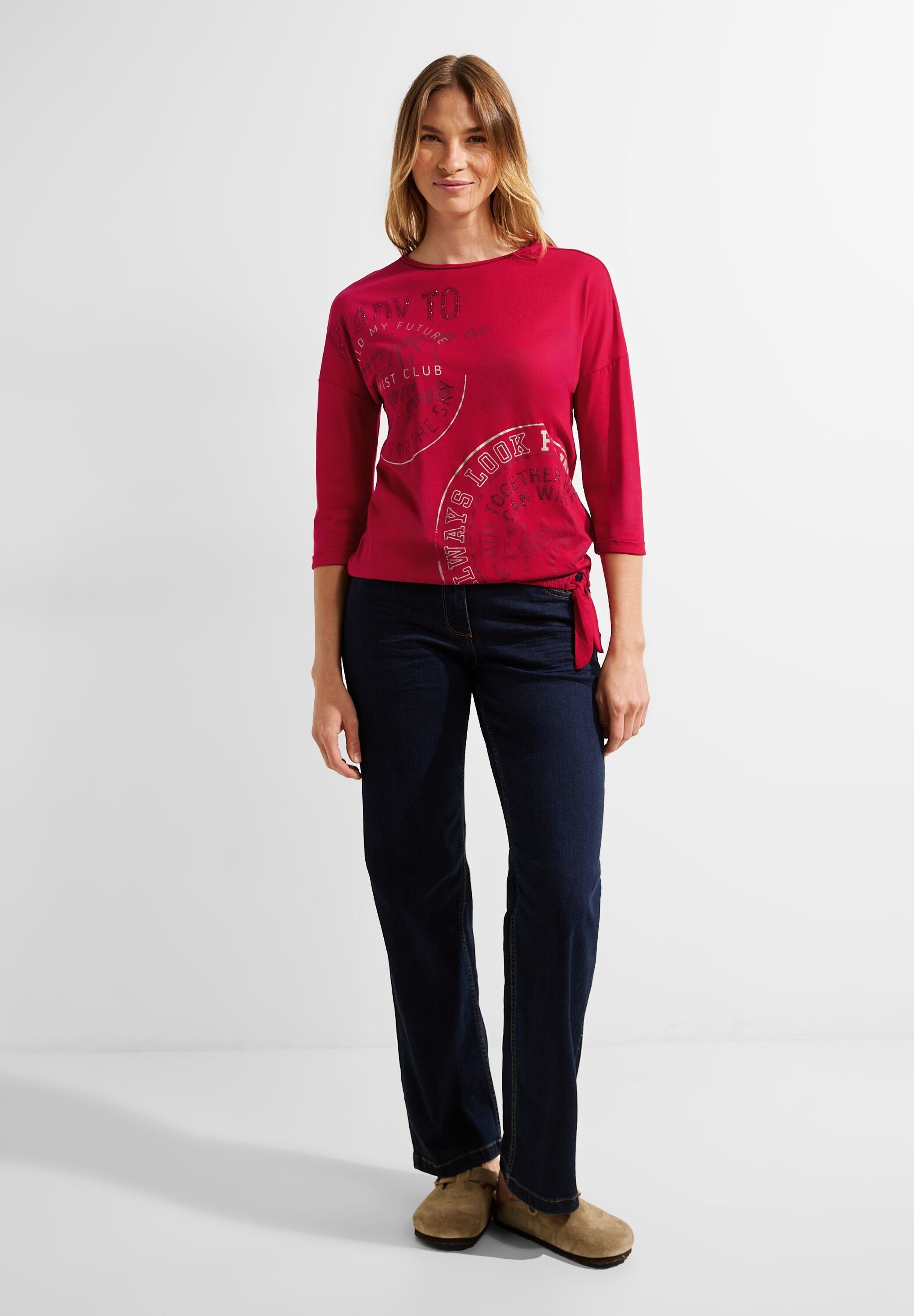 Cecil 3/4-Arm-Shirt casual red