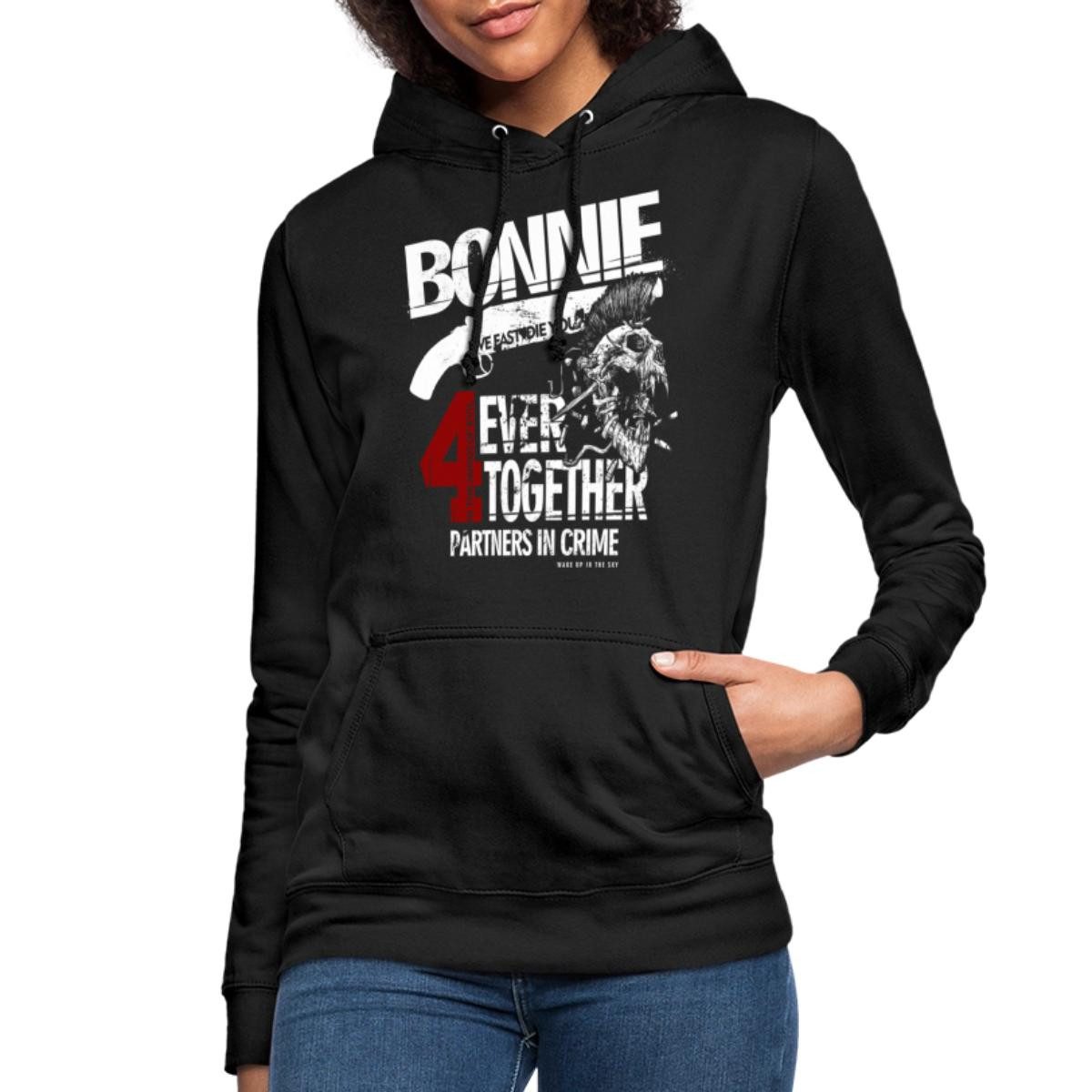 Spreadshirt Hoodie Bonnie & Clyde Kostüm Partnerlook Partneroutfit Pärchen günstig online kaufen
