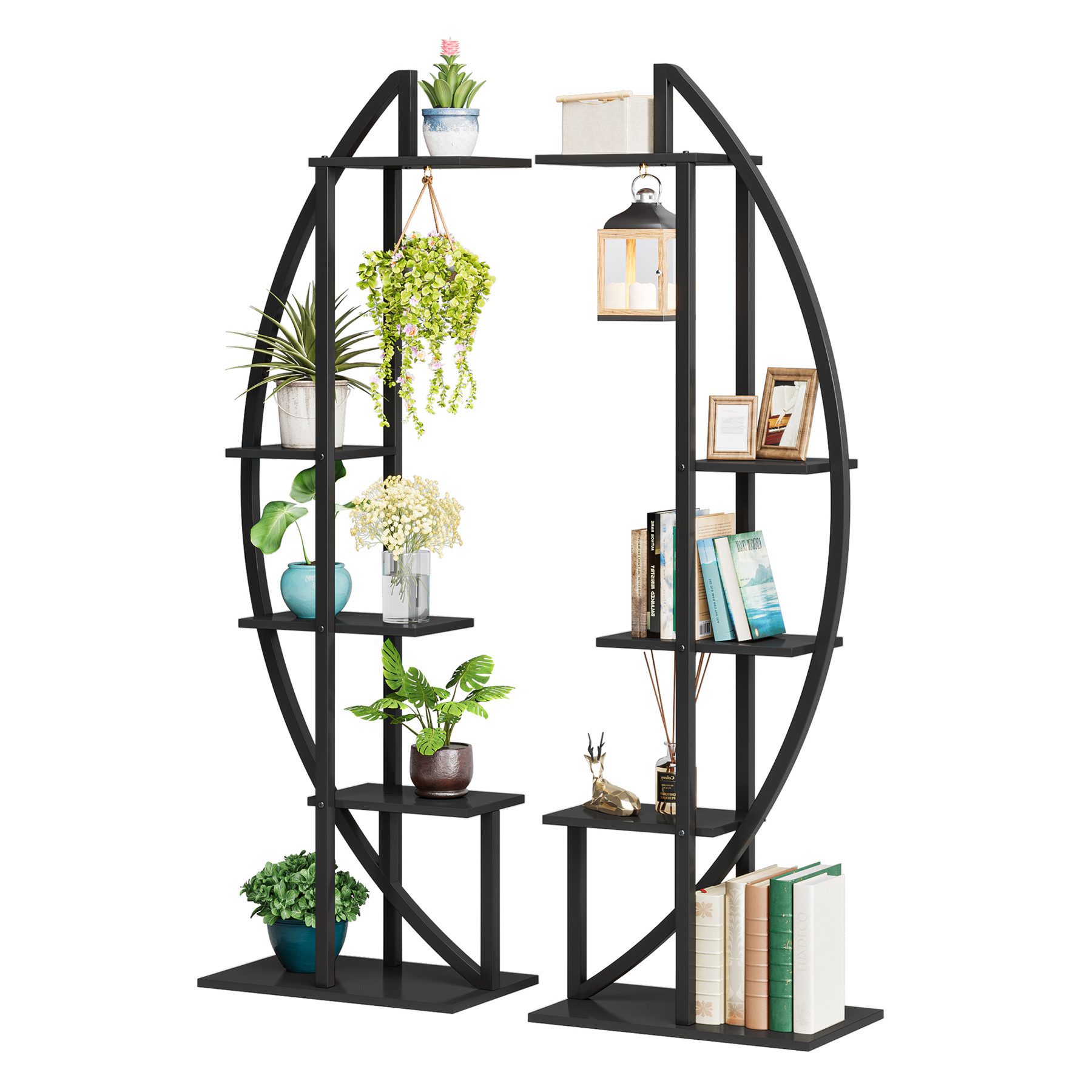 Tribesigns Blumenständer Pflanzenregal (2 St), 5-Tier Metall-Pflanzenstände günstig online kaufen