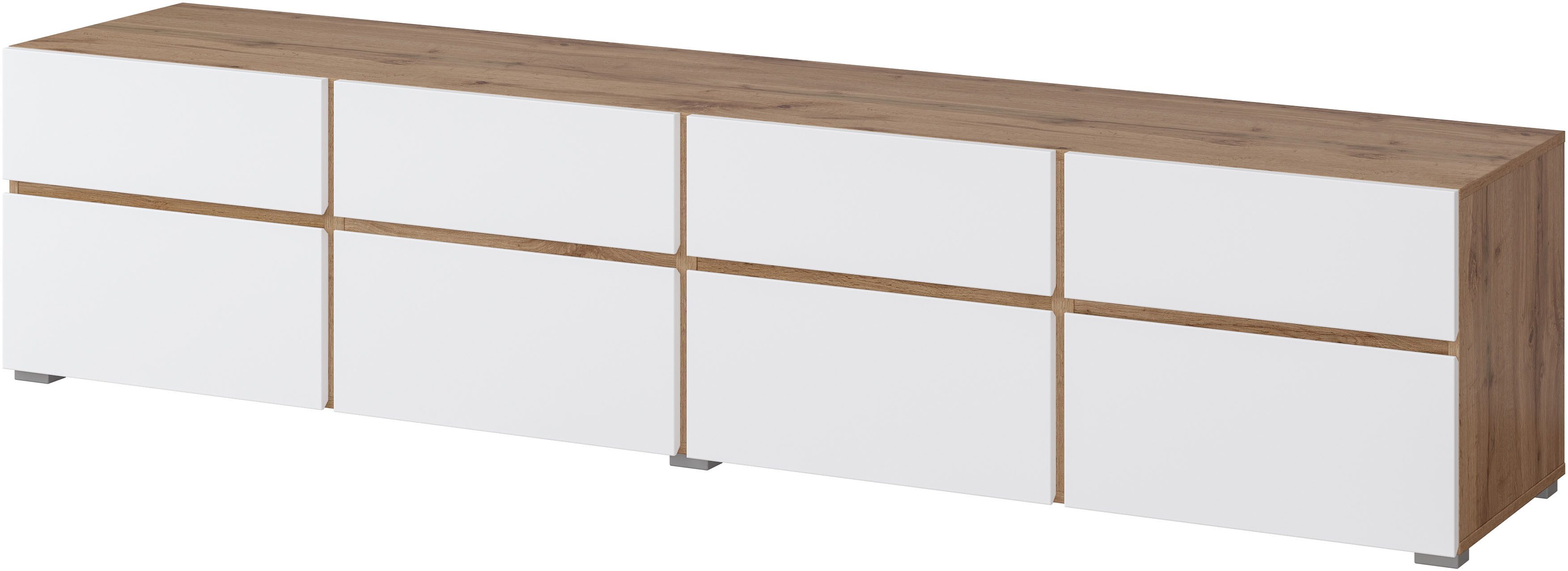 INOSIGN Lowboard Cross, moderne grifflose TV-Kommode,4 günstig online kaufen