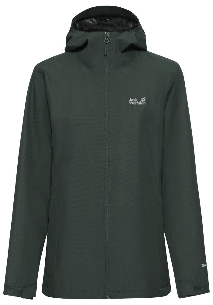 Jack Wolfskin Regenjacke OUTROVERT 2L JKT W Wasserdicht, atmungsaktiv, Übergangsjacke