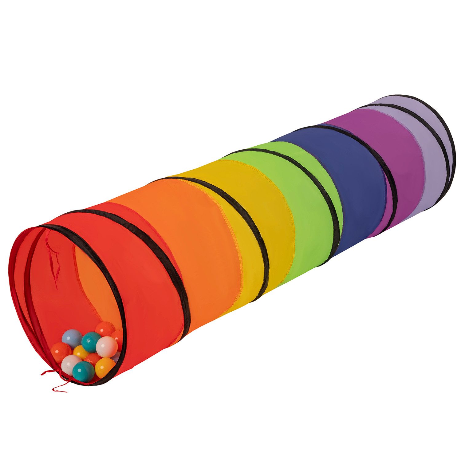 SELONIS Spieltunnel TT-100X (100-St., Krabbeltunnel für Drinnen und Draußen)
