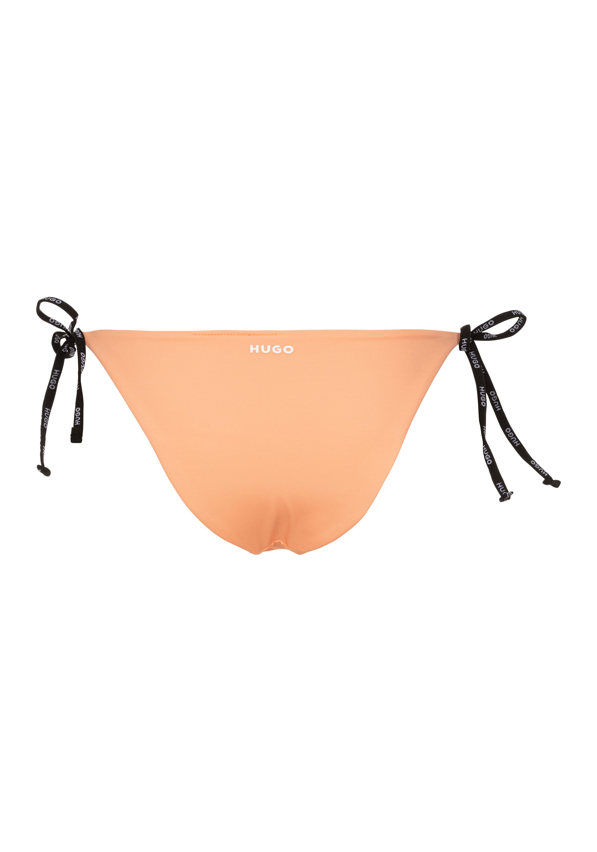 HUGO Bikini-Hose PURE_SIDE TIE mit kontrastfarbenen Einsätzen