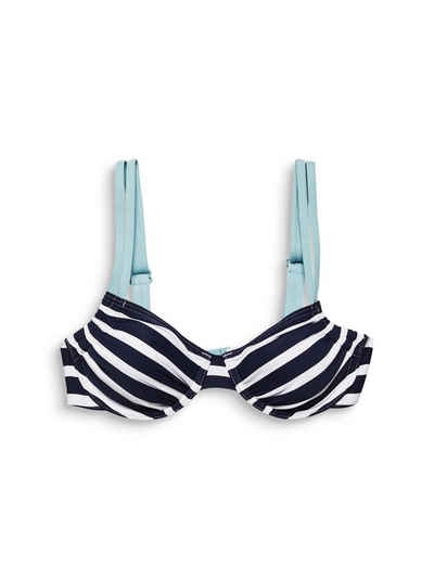 Esprit Bügel-Bikini-Top »Recycelt: Bügel-Top mit maritimen Streifen«