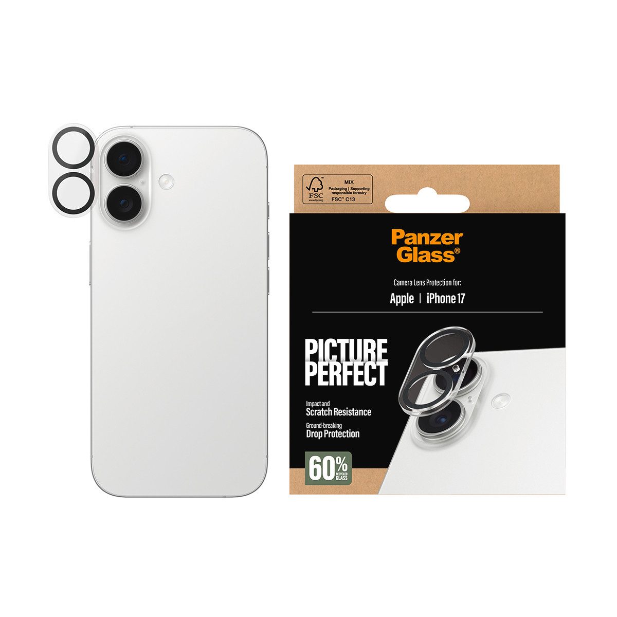 CARE by PanzerGlass Kameraschutzglas PicturePerfect Camera Lens Protector für Apple iPhone 17,…