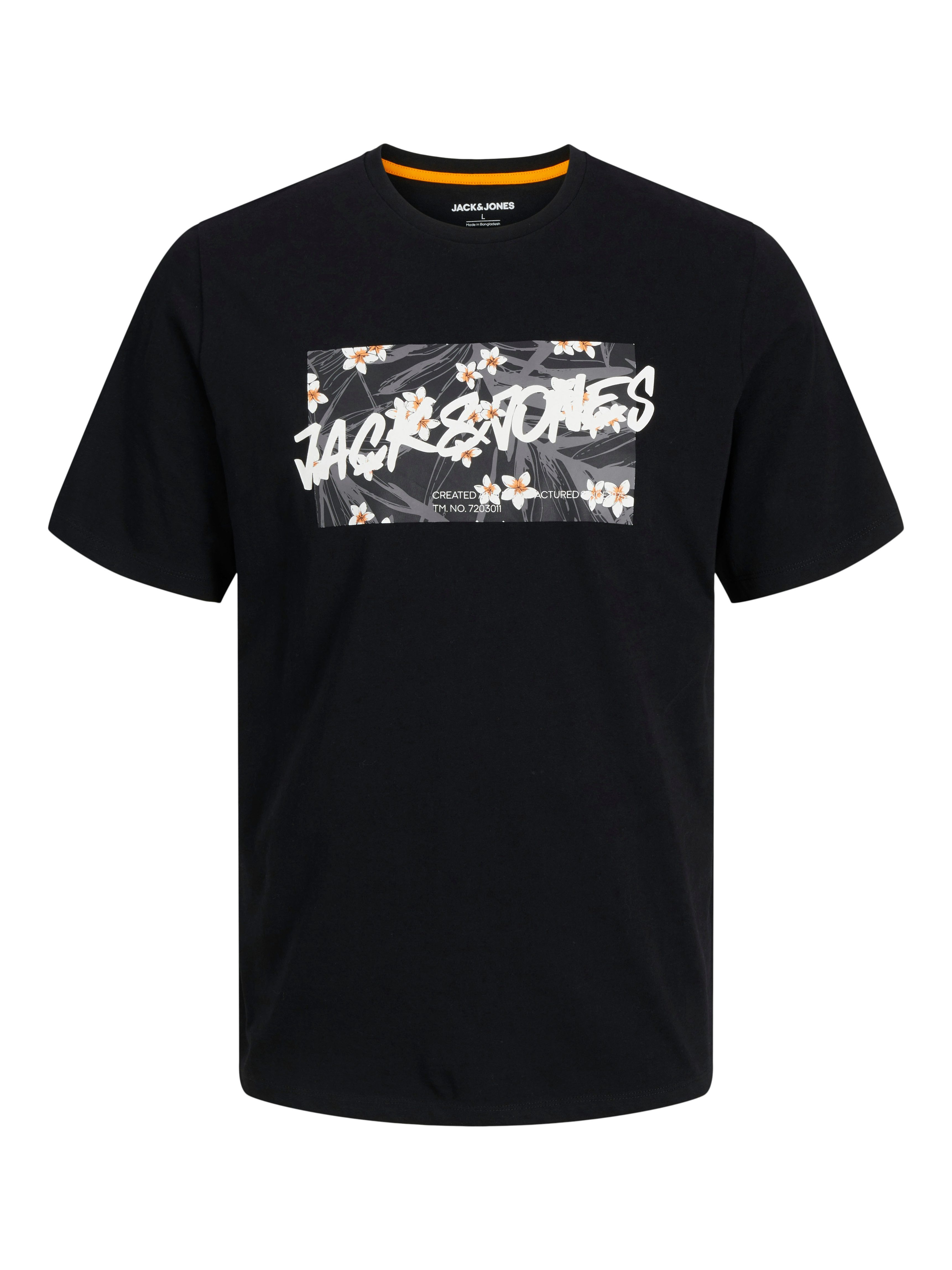 Print-Shirt JJHAWAII SHAPE TEE SS CREW NECK