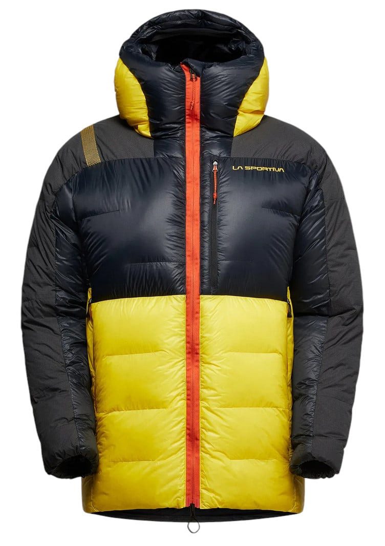 Winterjacke Olympus Tech Down Parka (Bergsteigen, Wärmeisolierung) schwarz/gelb