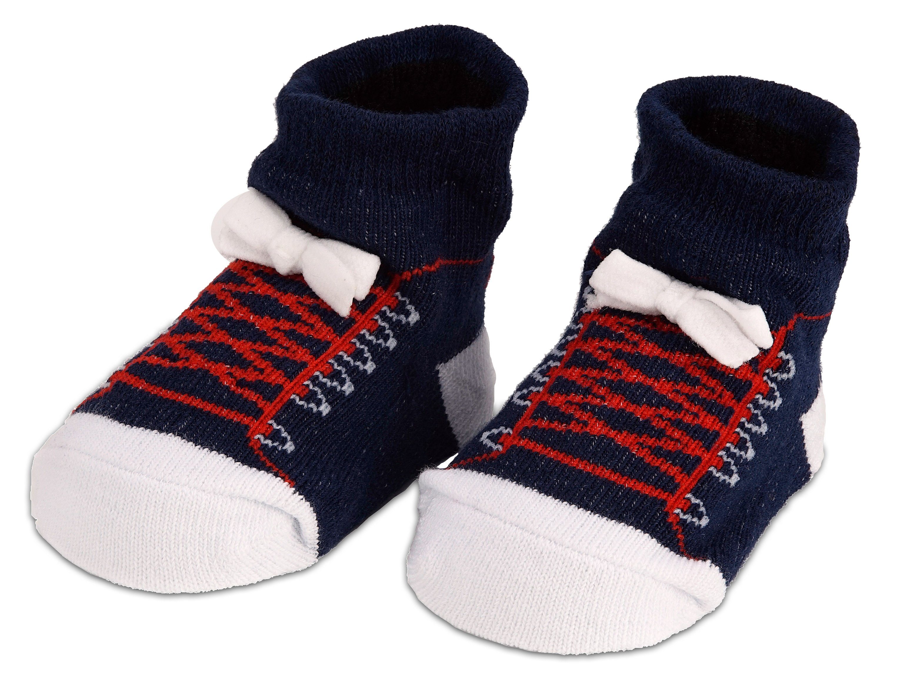Schuhoptik Baby Socken Geschenkset Jungen 