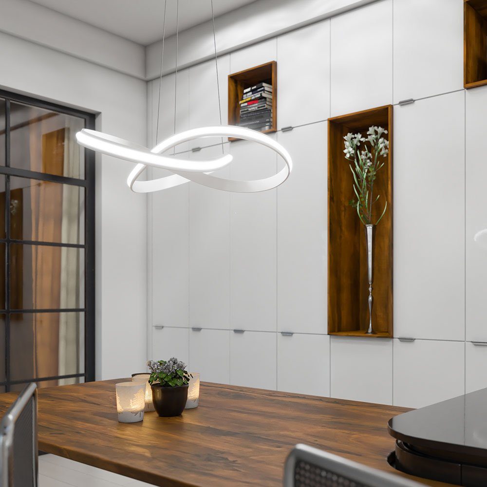Leuchtmittel dimmbar Wandschalter Pendelleuchte, Hängelampen Wohnzimmer etc-shop LED inklusive, Pendelleuchte LED Warmweiß,