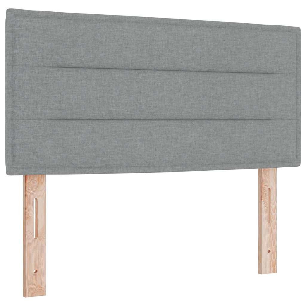 vidaXL Bett Kopfteil Hellgrau 90 cm Stoff (1-tlg)