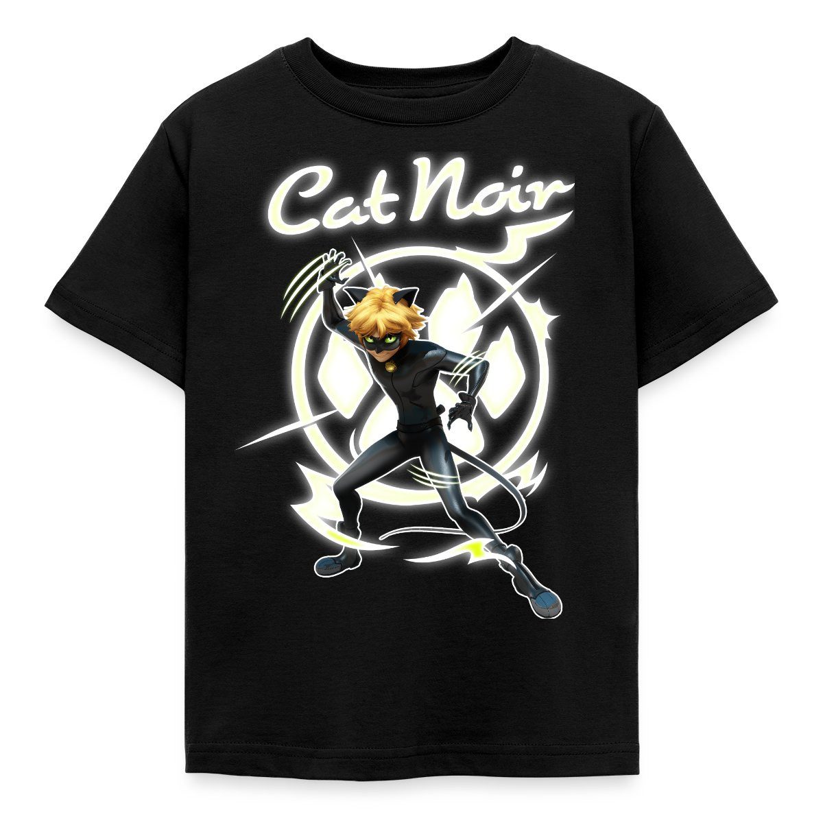 T-Shirt Miraculous Cat Noir Adrien Superheld Kinder T-Shirt