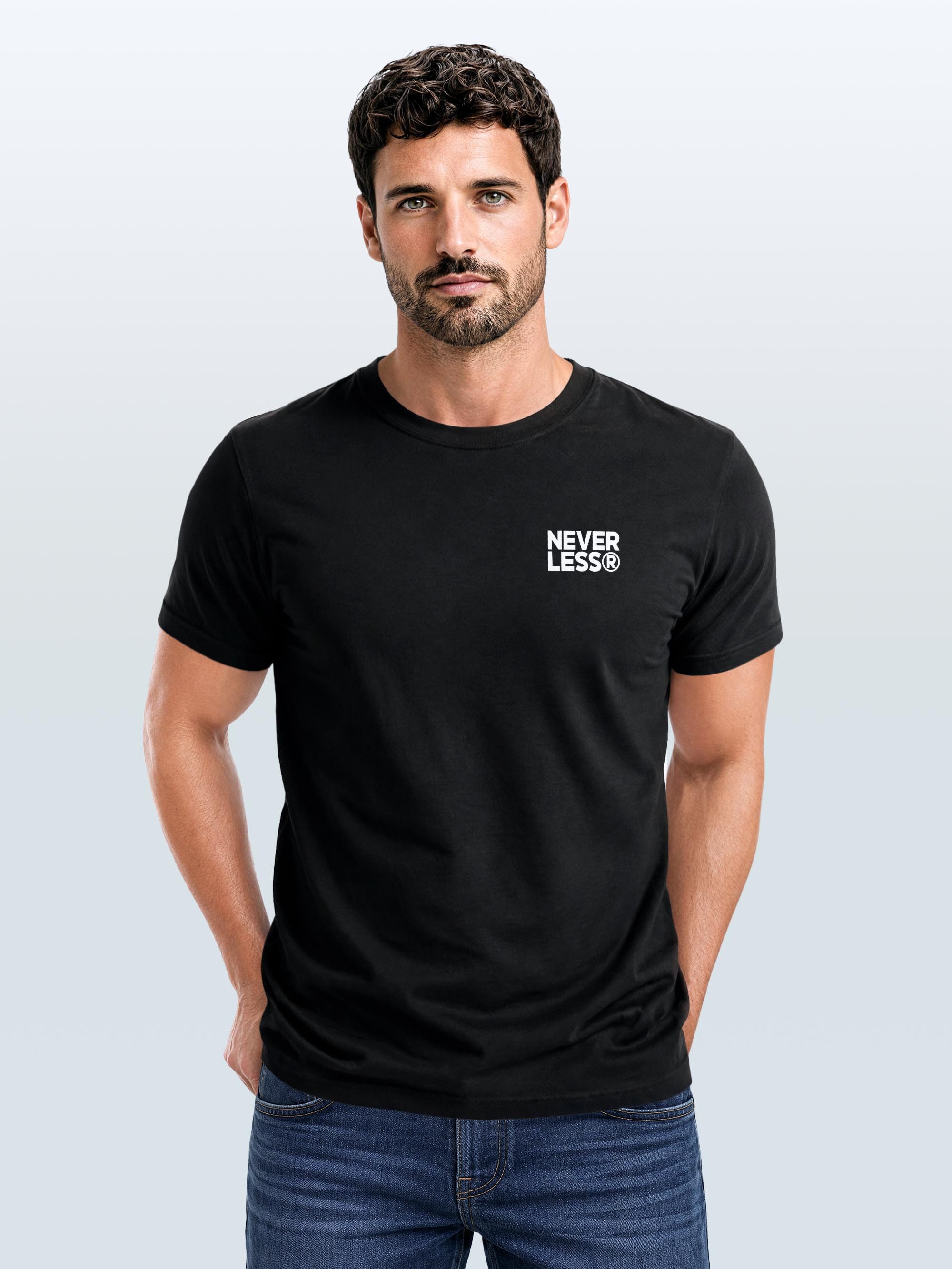 Neverless Print-Shirt Herren T-Shirt Backprint Topografie / Experience Outdoor Natur mit Print – Bild 4 von 5